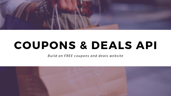 How to build a coupons & deals website using Coupon Code API